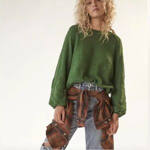 Free People Found My Friend Pullover, Malachite, S